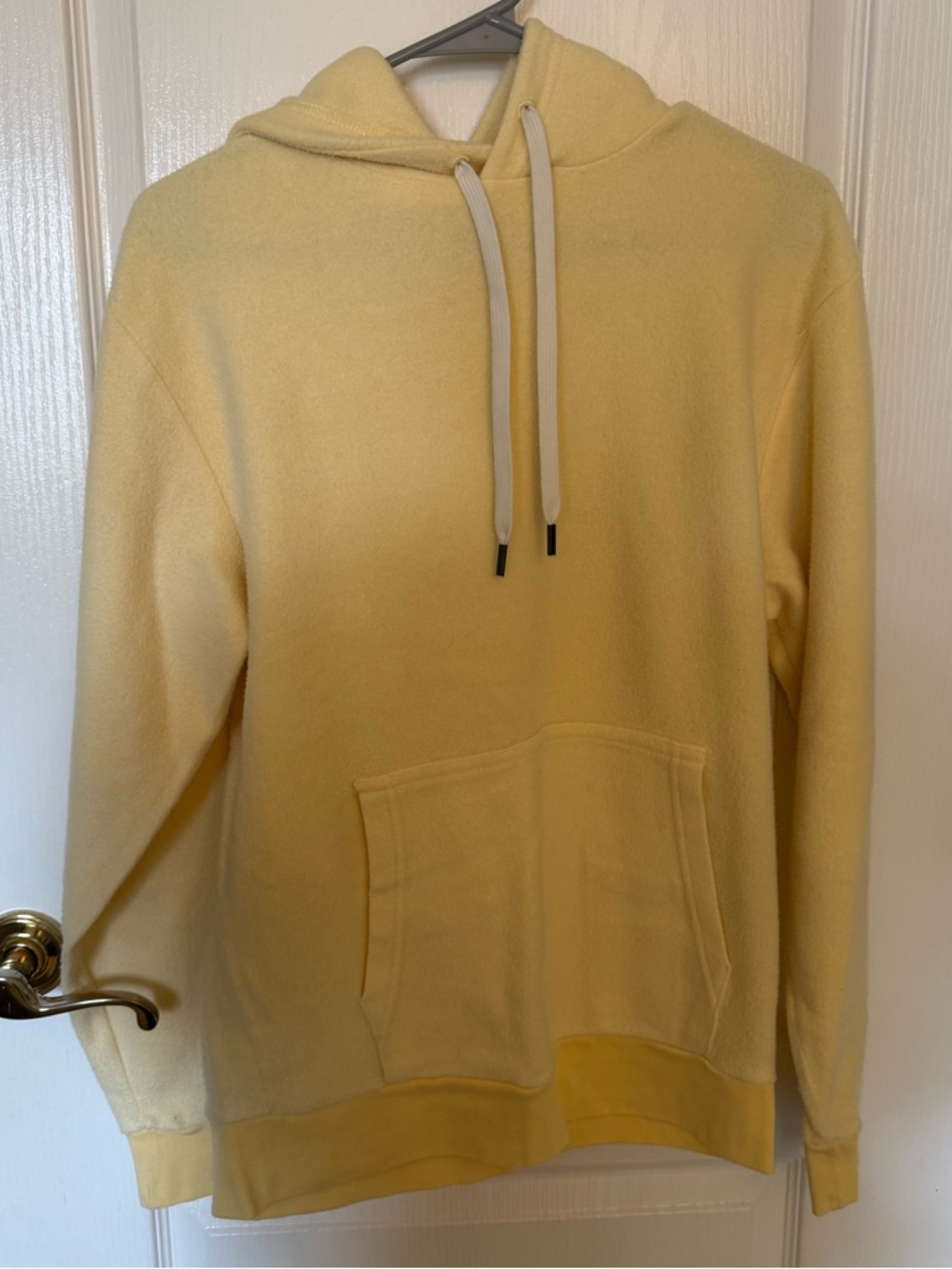 Yellow Pullover Hoodie with Front Pocket
